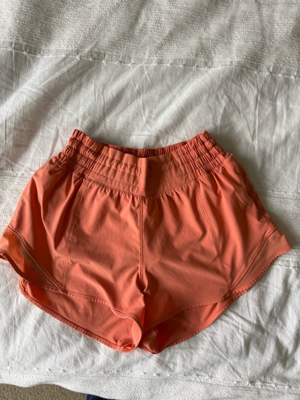 lululemon athletica Coral Orange Running Shorts